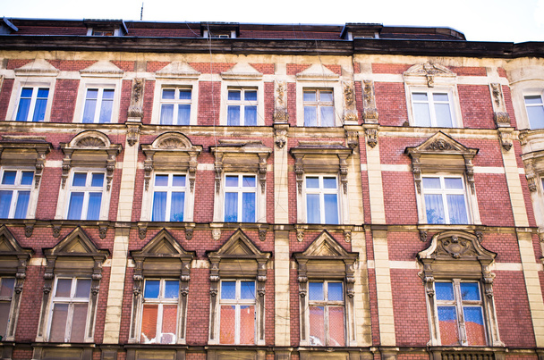 Old tenement house wall - 写真・画像