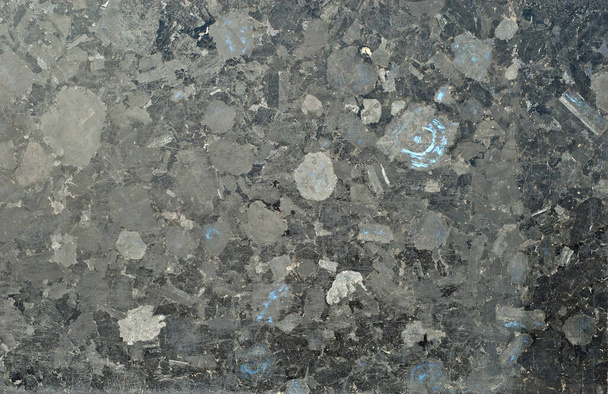 Texture of black marble. Stone tile with natural pattern. Marble pavement closeup. - Foto, immagini