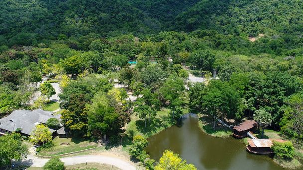 Parco nazionale Kaeng Krachan in Thailandia dal cielo - Foto, immagini