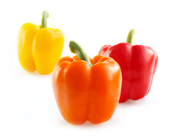 Sweet yellow and red peppers. - Photo, image