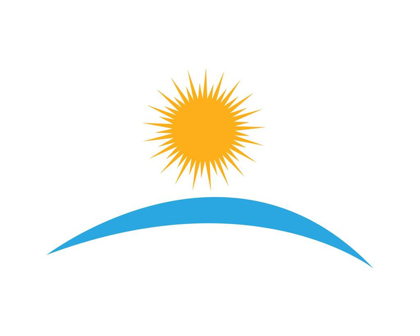 Sun Vector ilustración Icono Logo Plantilla de diseño - Vector, Imagen
