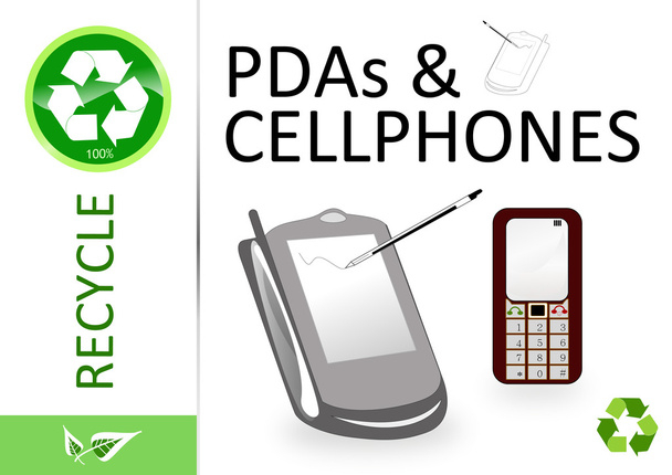 Please recycle pdas and cellphones - Photo, Image
