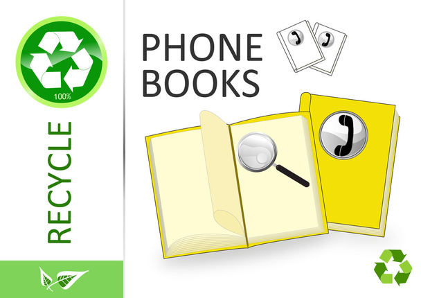 recyklujte telefonních seznamů - Fotografie, Obrázek