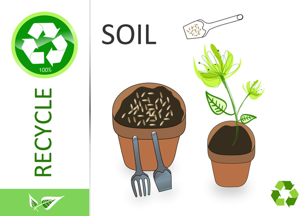 Please recycle soil - Photo, Image