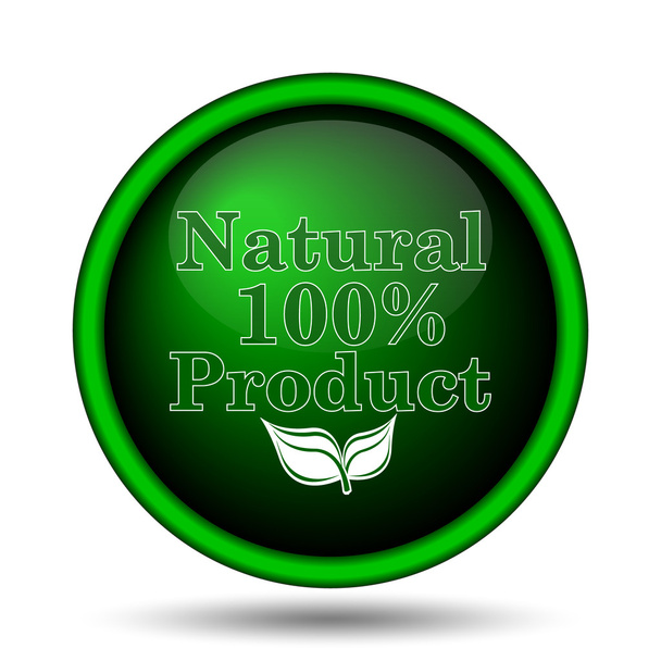 100 percent natural product icon - Photo, Image