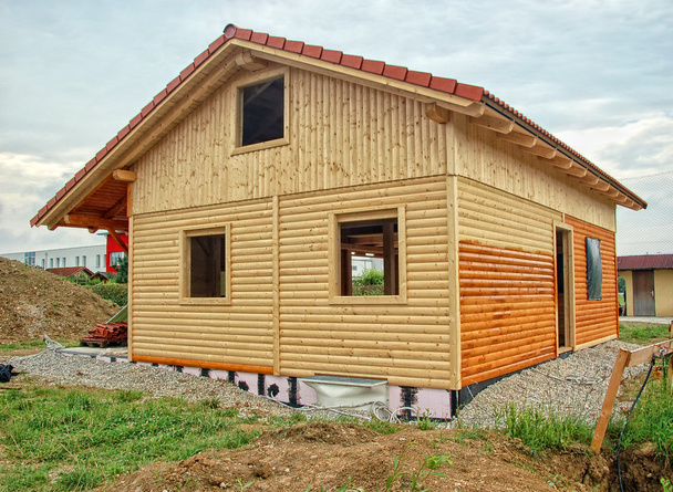 dřevěný dům shell, v Horním Rakousku - Fotografie, Obrázek