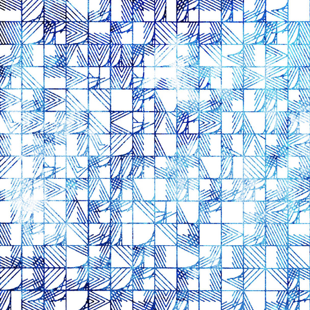 Padrão boho repetição geométrica de alta definição isolado em tela branca - Foto, Imagem