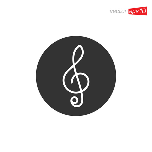 Notas de música Icon Design Vector - Vetor, Imagem