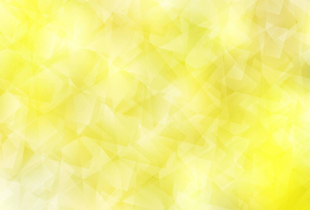 Light Yellow vector polygonal template. Polygonal abstract illustration with gradient. A completely new design for your leaflet. - Vector, Image