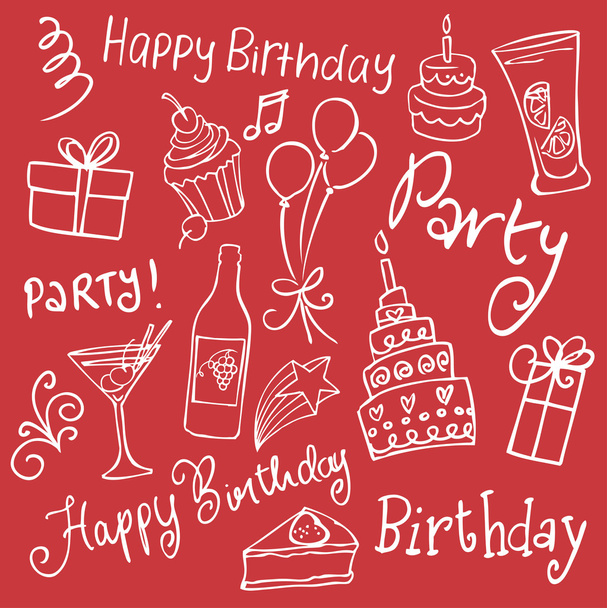 Party icons - Vector, Imagen