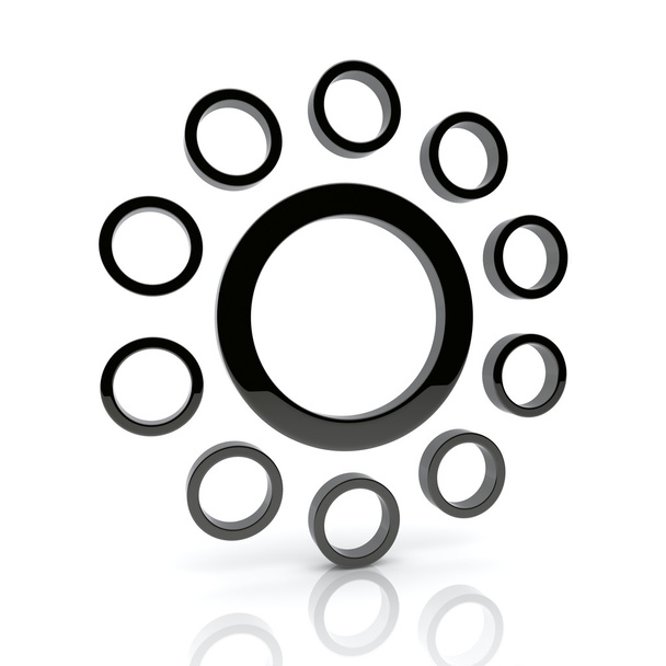 μαύροι κύκλοι - Φωτογραφία, εικόνα