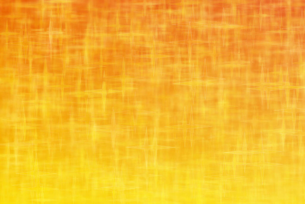 πορτοκαλί και κίτρινο αφηρημένο defocused φόντο με αστέρι σχήμα bokeh κηλίδες - Φωτογραφία, εικόνα