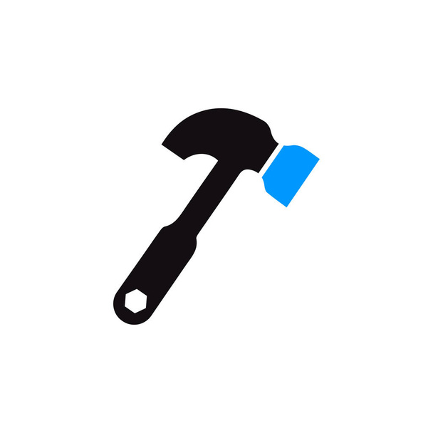 Options, settings, tools icon, work tool hammer icon vector - Vector, Image