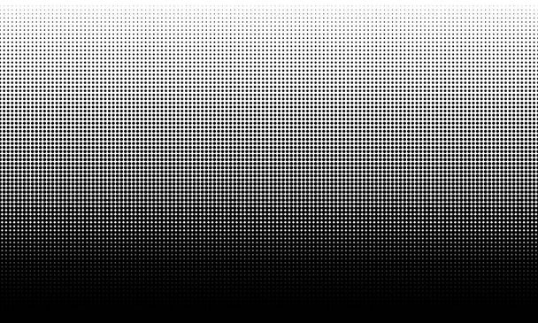 Vector halftone dots background. Black and white comic pattern. Vector illustration - Vector, Image