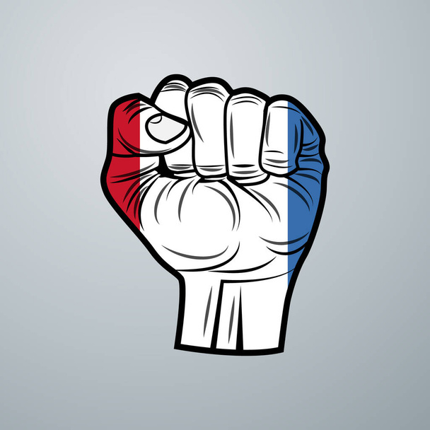 Bandera de Crimea con diseño de mano aislada sobre fondo blanco. Ilustración vectorial - Vector, Imagen