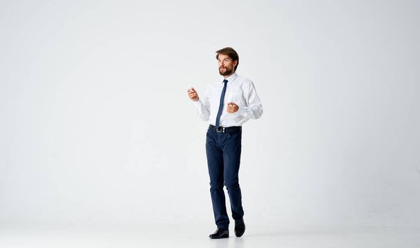business man with tie posing. High quality photo - Zdjęcie, obraz