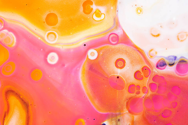 Creatieve abstracte trendy textuur van zwevende verf. Foto van vloeiende inkten achtergrond - Foto, afbeelding