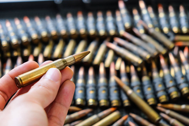  Close up Image of Rifle Bullets - Foto, imagen