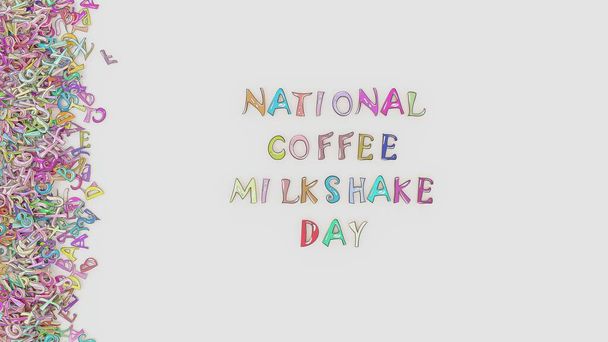 Día nacional del batido de café - Foto, Imagen