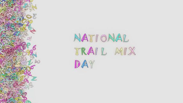 Día nacional de mezcla de trail - Foto, Imagen