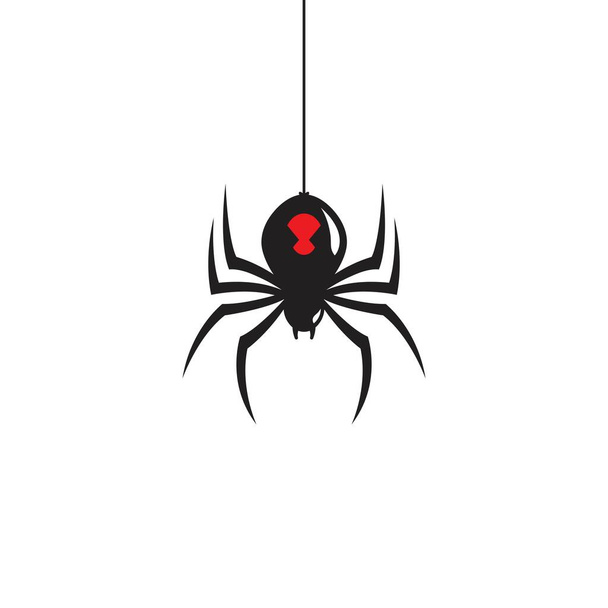 шаблон дизайна векторной иллюстрации иконки паука - Вектор,изображение