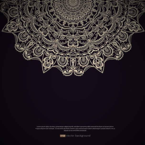 Ethnic floral ornament - Vector, afbeelding