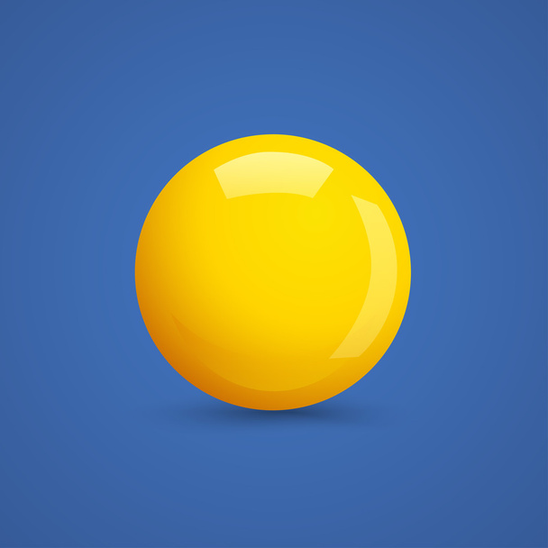 Yellow vector sphere - Vector, afbeelding