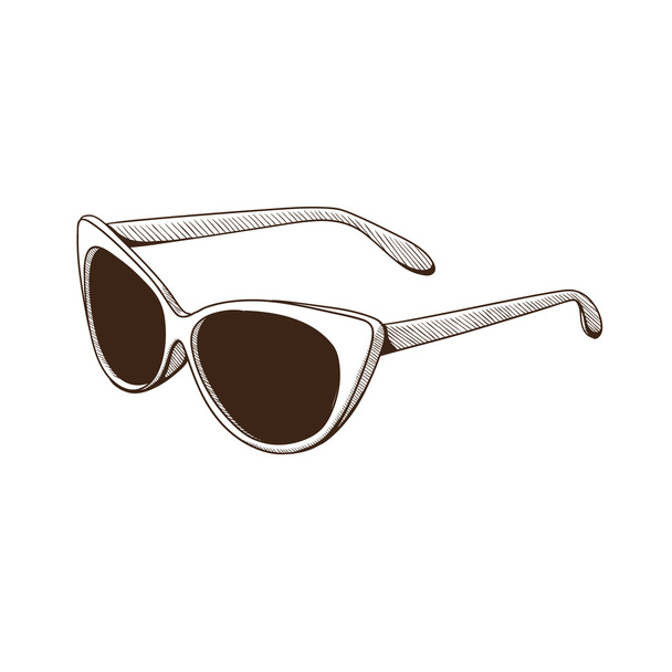 Sunglasses isolated on white. - Vektor, Bild