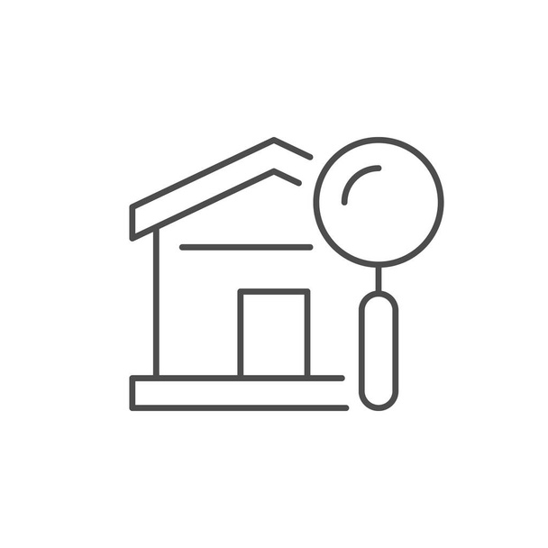 House search line outline icon - ベクター画像