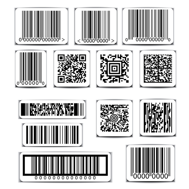 Barcode Etikettenset Vektor - Vektor, Bild
