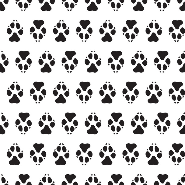 Traces dogs seamless vector pattern. - Vector, Image
