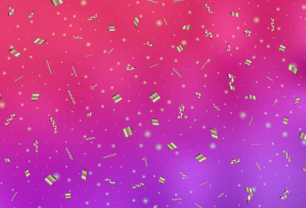 Hellviolette, rosa Vektorschablone im Karnevalsstil. Eine kluge Illustration mit weihnachtlichen Elementen. Muster für Anzeigen, Plakate, Banner von Büchern. - Vektor, Bild