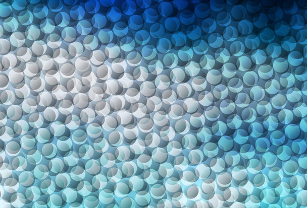 Lichtblauw vector patroon met bollen. Mooie gekleurde illustratie met wazige cirkels in natuurstijl. Ontwerp voor uw zakelijke advertentie. - Vector, afbeelding