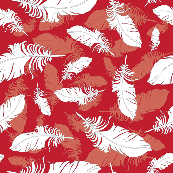 Plumage background seamless pattern vector. - ベクター画像
