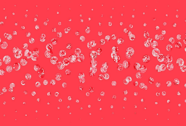 Sfondo vettoriale rosso chiaro con punti. Illustrazione astratta glitter con gocce sfocate di pioggia. Modello per annunci, opuscoli. - Vettoriali, immagini