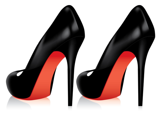 High heel shoes - Vector, Image