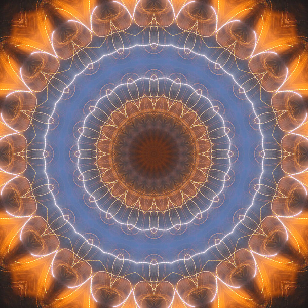 astratto colorato mandala vista di sfondo - Foto, immagini