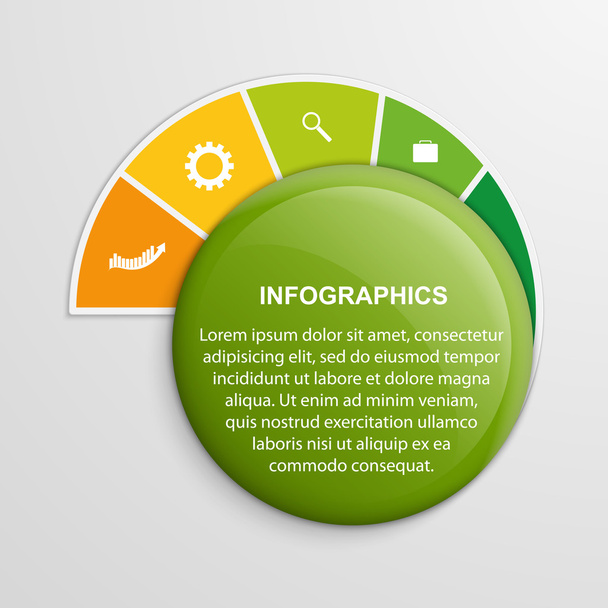 Infographic design template. - Διάνυσμα, εικόνα
