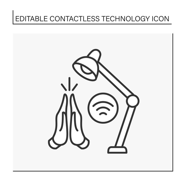 Icono de línea de tecnología moderna - Vector, Imagen
