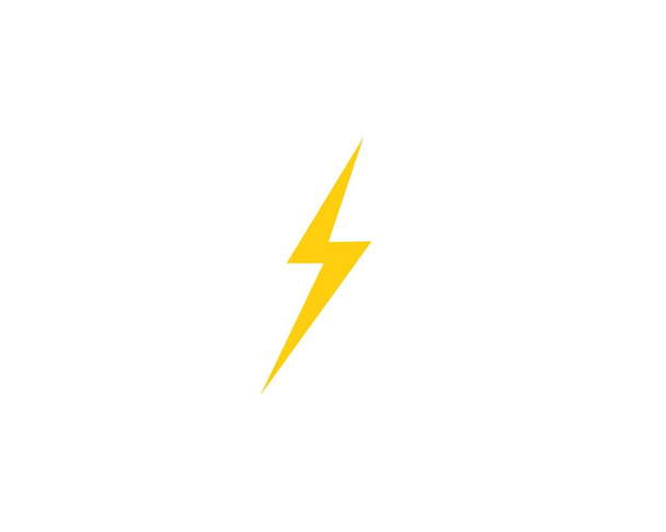 modelo de design de ilustração de vetor de logotipo thunderbolt - Vetor, Imagem