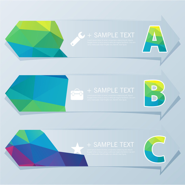 Template banners set - Vector, Image