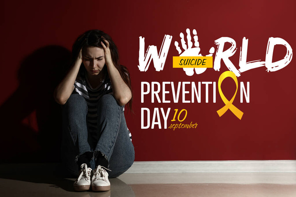 Carte de sensibilisation pour la Journée mondiale de prévention du suicide - Photo, image