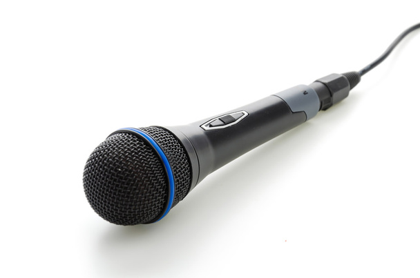 microphone isolé sur blanc - Photo, image