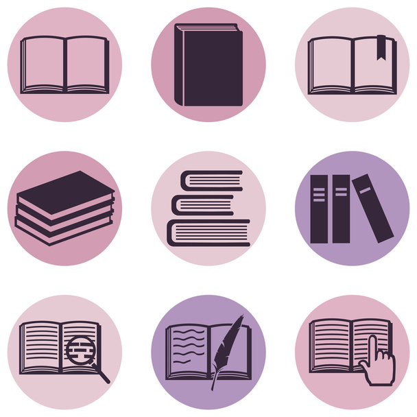 Books Icons - Vector, Image
