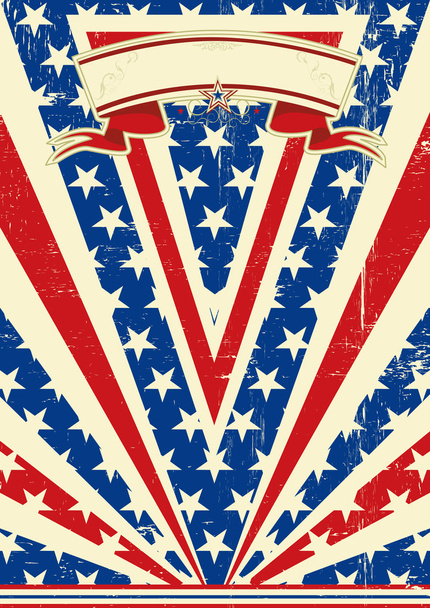 cartaz americano
 - Vetor, Imagem