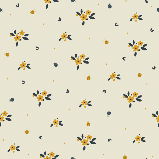 Floral seamless pattern design - Διάνυσμα, εικόνα