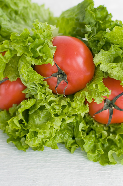 Tomato salad lettuce - Foto, Imagem