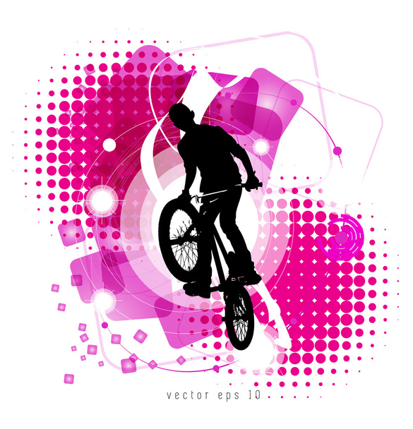 BMX ciclista
 - Vetor, Imagem