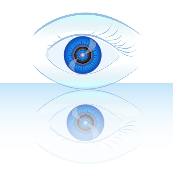 Синій людське око
 - Фото, зображення