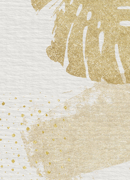 Carta acquerello con decorazioni glitter oro  - Foto, immagini